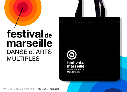 Tote bag publicitaire coton bio personnalisable festival marseille